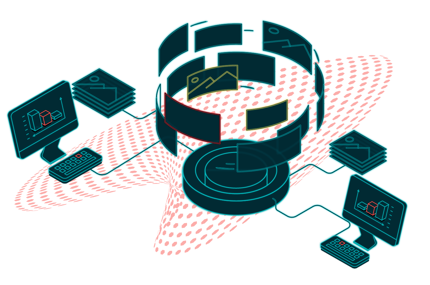 Illustration de la transformation numérique et organisationnelle